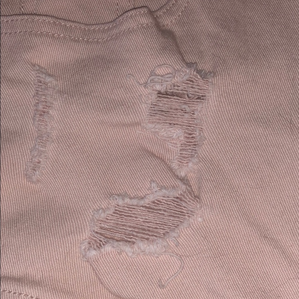 Pink Distressed Shorts - Picture 3 of 4